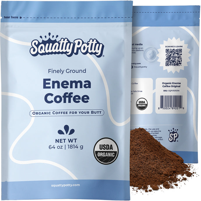 Squatty Potty Enema Coffee ?C Organic ?C 419?? Roasted, Ground Coffee, Cleanse and Detoxify, Made in USA ?C 4 lb Bag