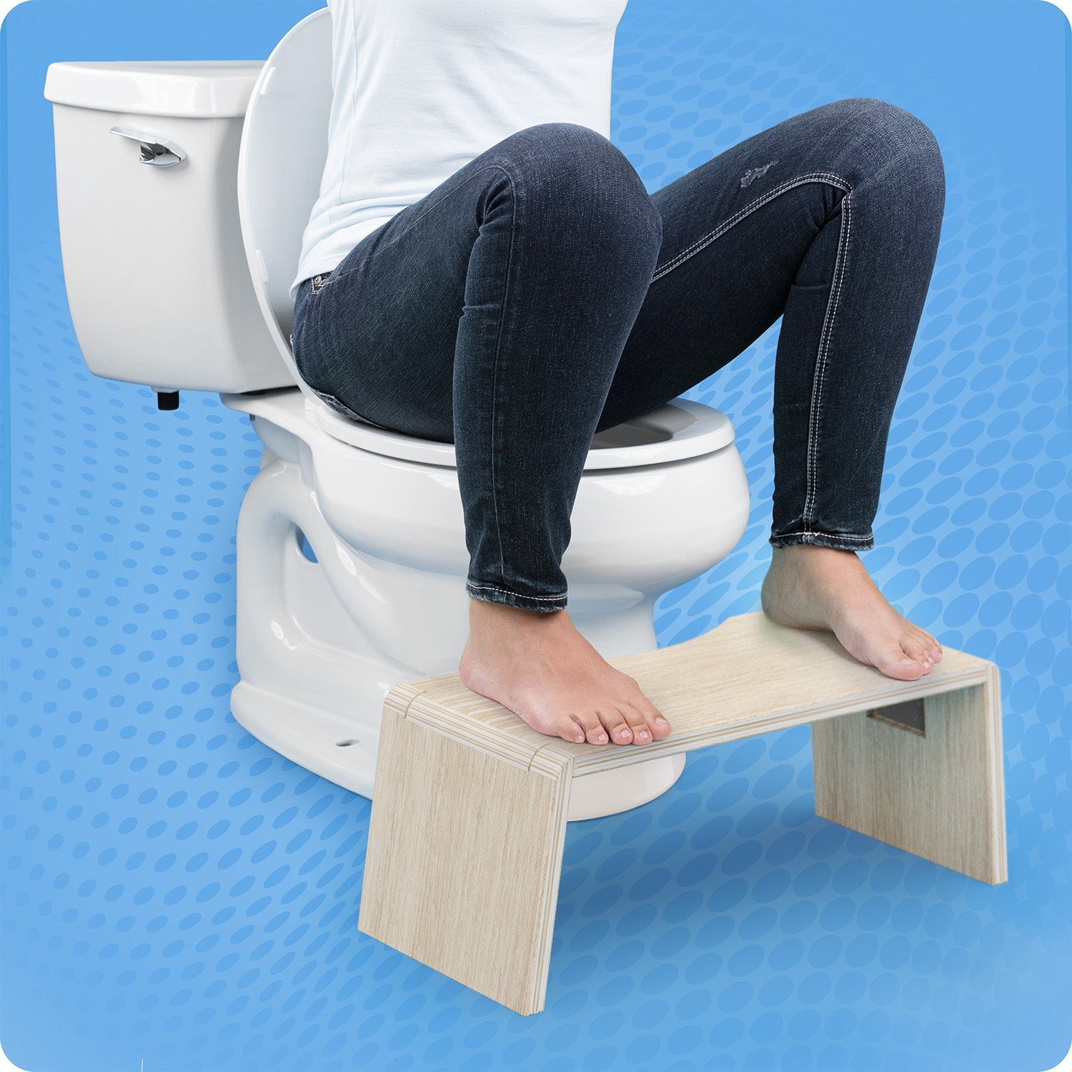 OSLO OAK FOLDING STOOL
