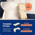 OSLO OAK FOLDING STOOL