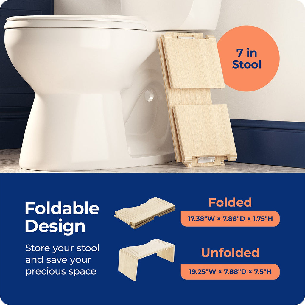 OSLO OAK FOLDING STOOL